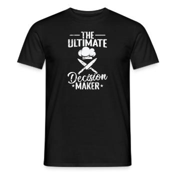 The Ultimate Decision Maker - Men's T-Shirt - black - Front - AI Model Male 178 light (178cm)