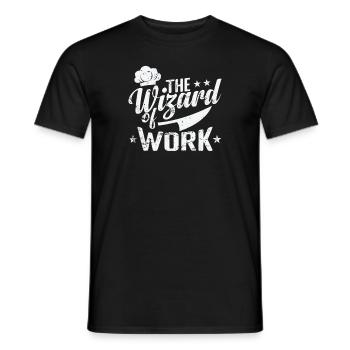 The Wizard of Work - Men's T-Shirt - black - Front - AI Model Male 178 light (178cm)