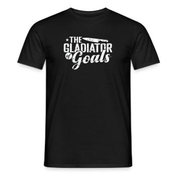 The Gladiator of Goals - Men's T-Shirt - black - Front - AI Model Male 178 light (178cm)
