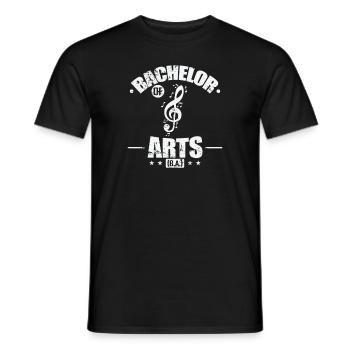 Bachelor of Arts Kunst und Gestaltung - Männer T-Shirt - Schwarz - Vorne - AI Model Male 178 light (178cm)