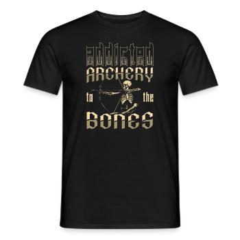 Tir à l’arc Tir à l’arc Archer - T-shirt homme - noir - Devant - AI Model Male 178 light (178cm)