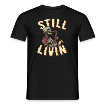 Saxophone Saxophone - T-shirt homme - noir - Devant - AI Model Male 178 light (178cm)