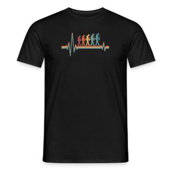 Musique Jazz Ekg Battement de cœur - T-shirt homme - noir - Devant - AI Model Male 178 light (178cm)