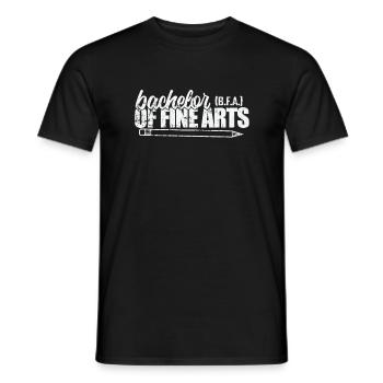 Bachelor of Fine Arts Professional Arts - Men's T-Shirt - black - Front - AI Model Male 178 light (178cm)