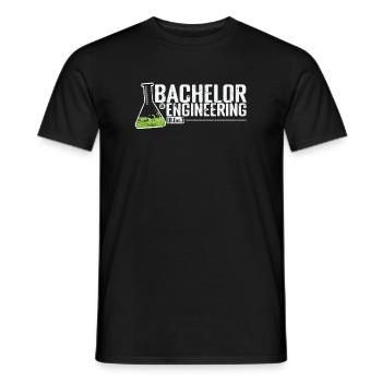 Bachelor of Engineering Engineering and Design - Men's T-Shirt - black - Front - AI Model Male 178 light (178cm)