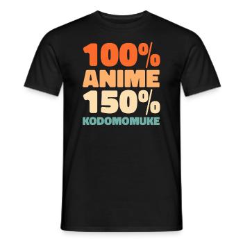 Anime Manga - Männer T-Shirt - Schwarz - Vorne - AI Model Male 178 light (178cm)