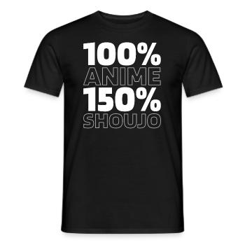 Anime Manga - Männer T-Shirt - Schwarz - Vorne - AI Model Male 178 light (178cm)