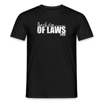 Bachelor of Laws Legal Principles - Men's T-Shirt - black - Front - AI Model Male 178 light (178cm)