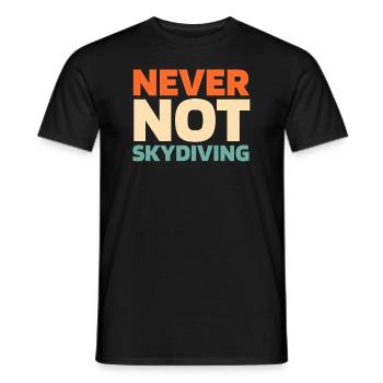 Parachutisme - T-shirt homme - noir - Devant - AI Model Male 178 light (178cm)