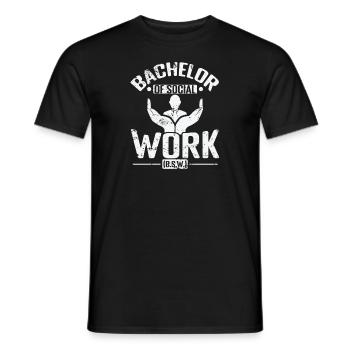 Bachelor of Social Work (B.S.W.) - Männer T-Shirt - Schwarz - Vorne - AI Model Male 178 light (178cm)