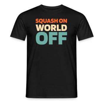 Squash Squash sur World Off - T-shirt homme - noir - Devant - AI Model Male 178 light (178cm)