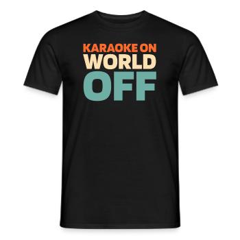 Karaoké Karaoké sur World Off - T-shirt homme - noir - Devant - AI Model Male 178 light (178cm)