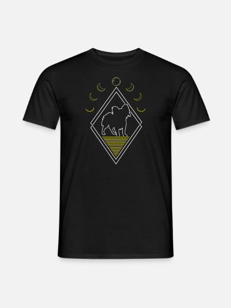 Papillon Abstract Moon Phases - Men's T-Shirt - black