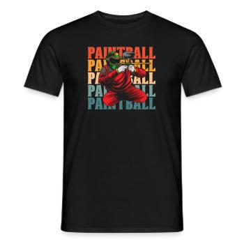 Paintball - T-shirt homme - noir - Devant - AI Model Male 178 light (178cm)