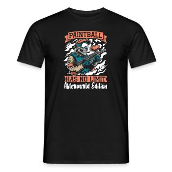Paintball Skelett - Männer T-Shirt - Schwarz - Vorne - AI Model Male 178 light (178cm)