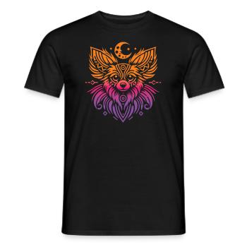 Papillon Stammes Moon Phases - Männer T-Shirt - Schwarz - Vorne - AI Model Male 178 light (178cm)