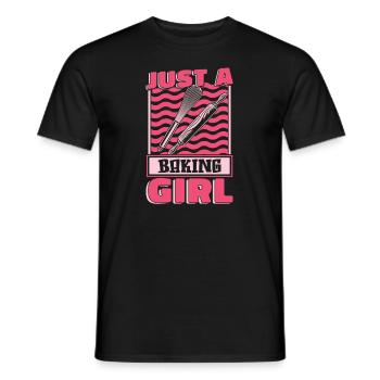 Boulangerie Boulangerie Juste Une Pâtissière - T-shirt homme - noir - Devant - AI Model Male 178 light (178cm)