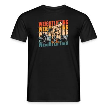 Gewichtheben Gewichtheber - Männer T-Shirt - Schwarz - Vorne - AI Model Male 178 light (178cm)