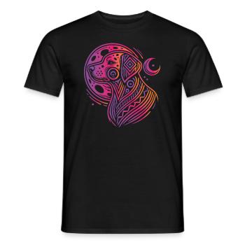 Dalmatiner Stammes Moon Phases - Männer T-Shirt - Schwarz - Vorne - AI Model Male 178 light (178cm)