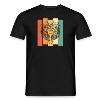 Faultier Stammes Moon Phases - Männer T-Shirt - Schwarz - Vorne - AI Model Male 178 light (178cm)