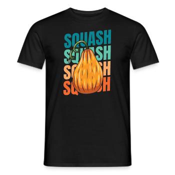 Squash - Men's T-Shirt - black - Front - AI Model Male 178 light (178cm)