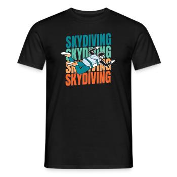 Parachutisme - T-shirt homme - noir - Devant - AI Model Male 178 light (178cm)