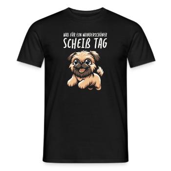Bruxelles Griffon Belle journée - T-shirt homme - noir - Devant - AI Model Male 178 light (178cm)