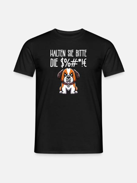 St. Bernards, please shut up - Men's T-Shirt - black