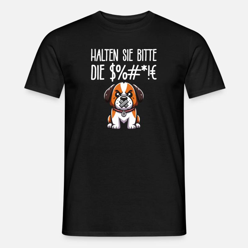 St. Bernards, please shut up - Men's T-Shirt - black