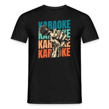 Karaoké - T-shirt homme - noir - Devant - AI Model Male 178 light (178cm)