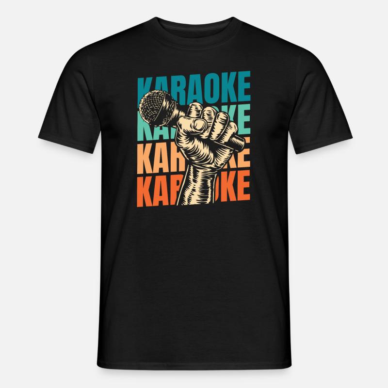 Karaoke - Männer T-Shirt - Schwarz