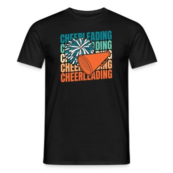 Cheerleader Cheerleading - Men's T-Shirt - black - Front - AI Model Male 178 light (178cm)