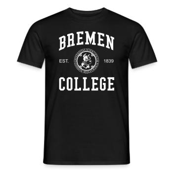 Bremen College University Universität Hochschule - Männer T-Shirt - Schwarz - Vorne - AI Model Male 178 light (178cm)