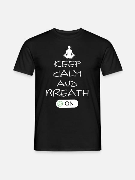 Yoga Namaste Chakra - Männer T-Shirt - Schwarz