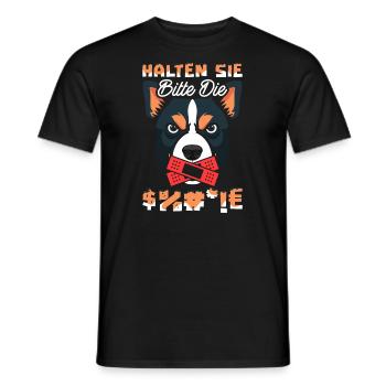Australischer Rinderhund - Männer T-Shirt - Schwarz - Vorne - AI Model Male 178 light (178cm)