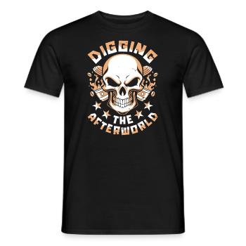 Barista Coffee Skull - Men's T-Shirt - black - Front - AI Model Male 178 light (178cm)