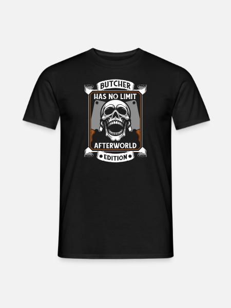 Butcher, butcher, butcher, skull - Men's T-Shirt - black
