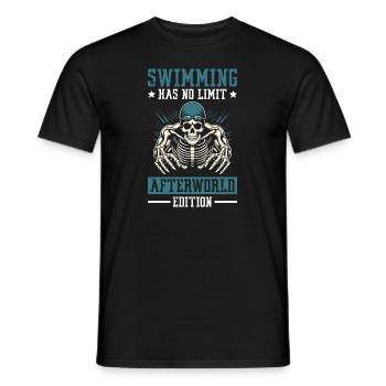 flotteur de natation squelette - T-shirt homme - noir - Devant - AI Model Male 178 light (178cm)