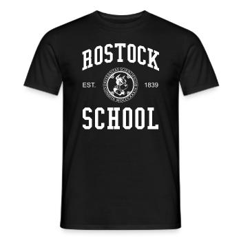 Rostock School Universität Hochschule University - Männer T-Shirt - Schwarz - Vorne - AI Model Male 178 light (178cm)