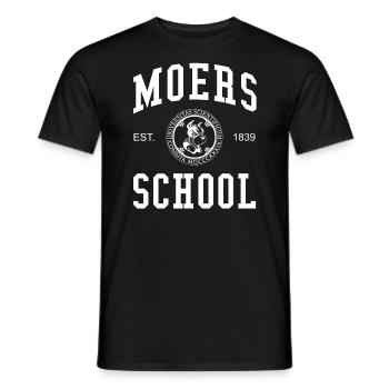 Moers School University University University School - Men's T-Shirt - black - Front - AI Model Male 178 light (178cm)