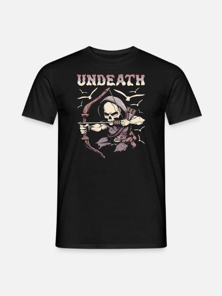 Bogenjagd Bogenjäger Skelett Undeath - Männer T-Shirt - Schwarz