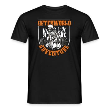 Gewichtheben Gewichtheber Skelett - Männer T-Shirt - Schwarz - Vorne - AI Model Male 178 light (178cm)