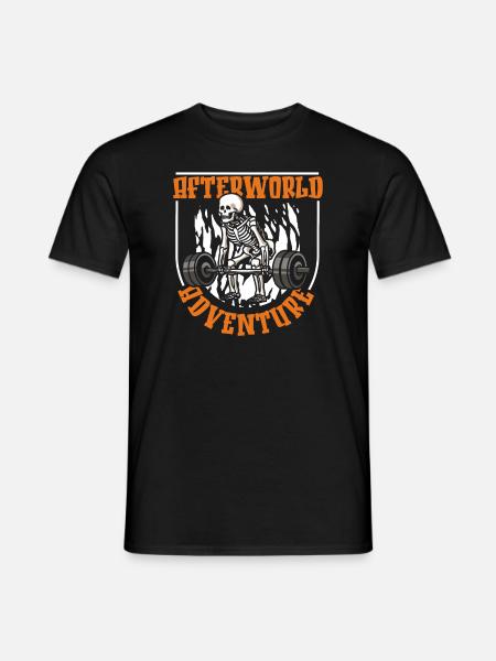 Weightlifting Weightlifting Skeleton - Men's T-Shirt - black