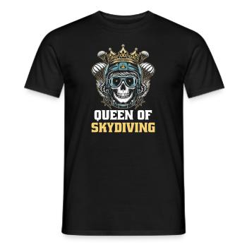 Crâne de parachutiste parachutiste - T-shirt homme - noir - Devant - AI Model Male 178 light (178cm)