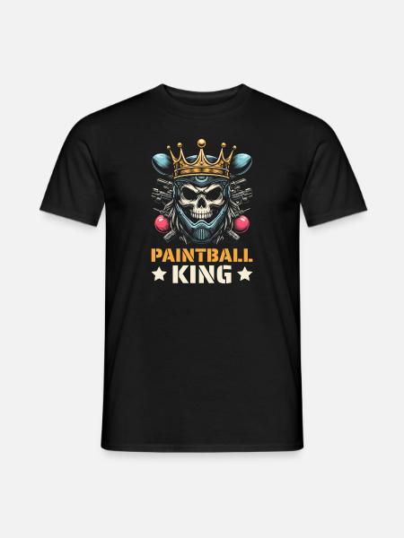 Paintball Skull Paintball King - Men's T-Shirt - black