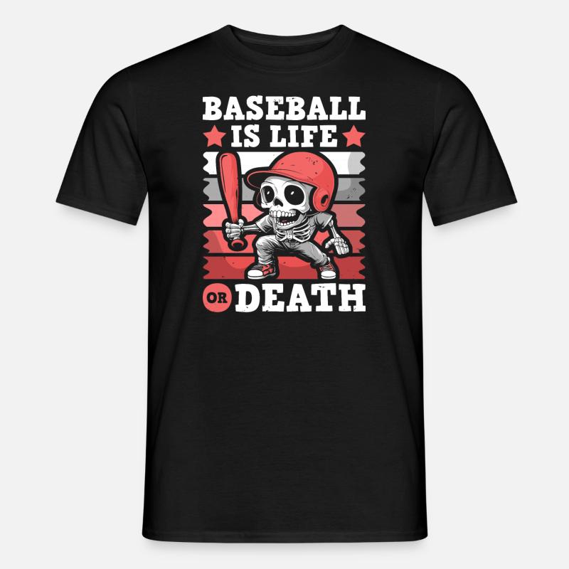 Baseball Skeleton - Men’s T-shirt - black