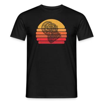 Golden Doodle Moon Phases - Männer T-Shirt - Schwarz - Vorne - AI Model Male 178 light (178cm)
