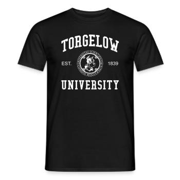 Collège universitaire Torgelow - T-shirt homme - noir - Devant - AI Model Male 178 light (178cm)