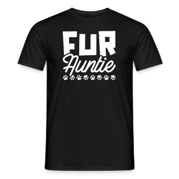 Chat Chat Tante Pour Tante - T-shirt homme - noir - Devant - AI Model Male 178 light (178cm)