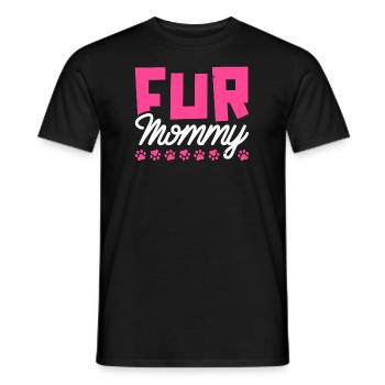 Hund Vierbeiner Hundemama Fur Mommy - Männer T-Shirt - Schwarz - Vorne - AI Model Male 178 light (178cm)